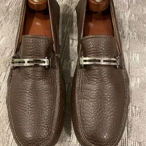 Prada Pebbled Grain Leather Drivers, all Metal Bit PRADA Casual Loafer Casual Shoes for Men for sale | eBay main image 4